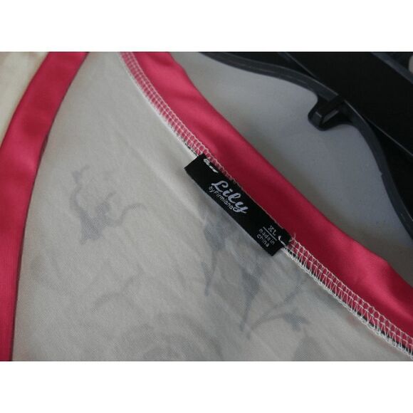 Cream & Coral Floral Ruffle-Sleeve V-Neck Tunic - Picture 7 of 8